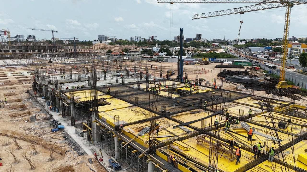 Estructura del AC Marriott City Center en ejecución